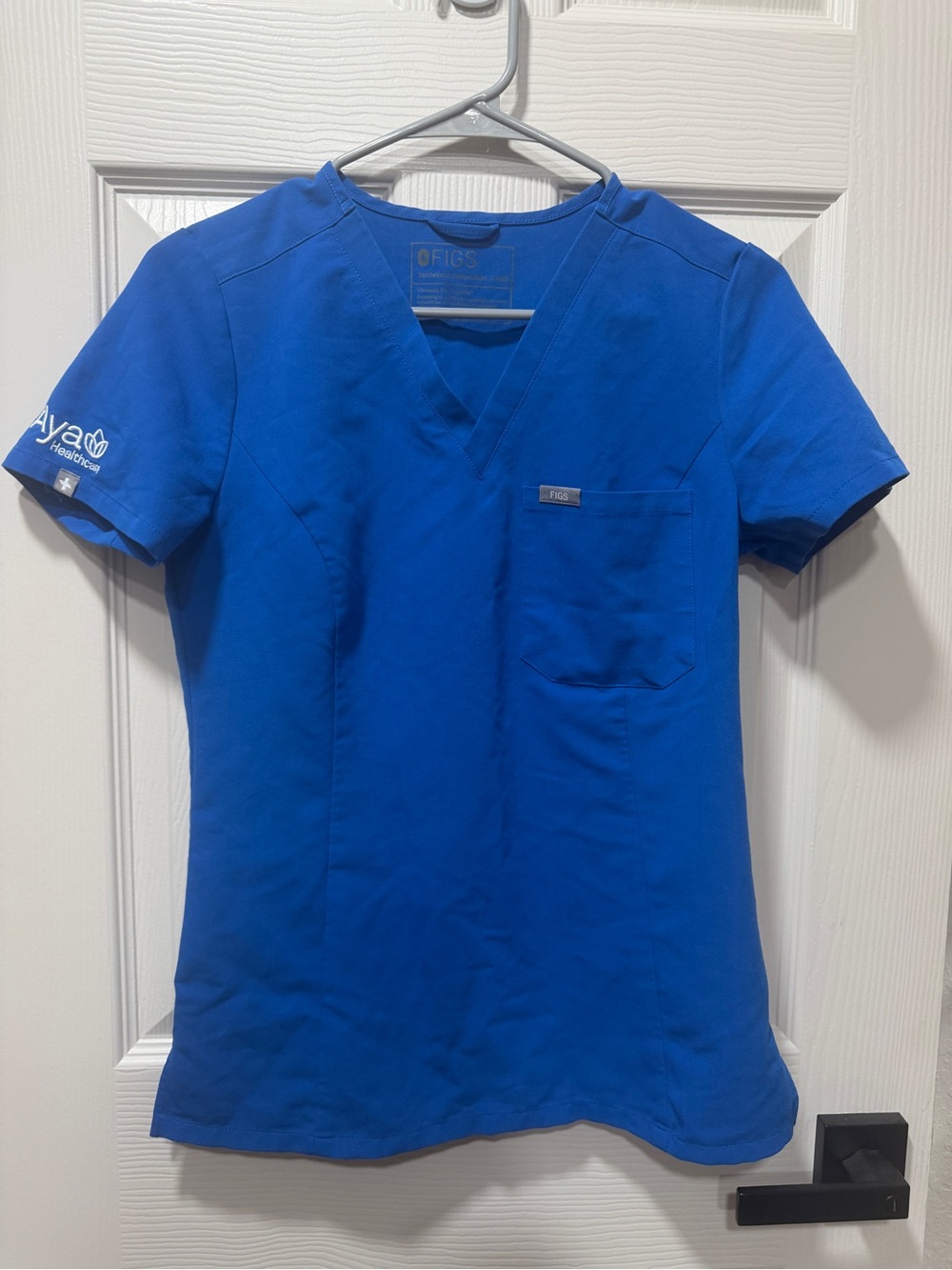 FIGS V-Neck Top - Royal Blue